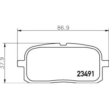 Колодки тормозные Nisshinbo дисковые, арт. PF-1178