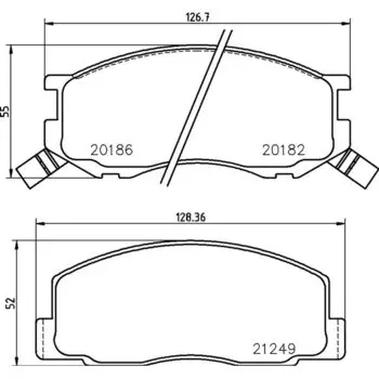 Колодки тормозные Nisshinbo дисковые, арт. PF-1328