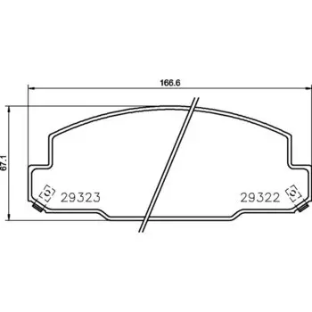 Колодки тормозные Nisshinbo дисковые, арт. PF-1330