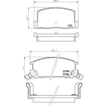 Колодки тормозные Nisshinbo дисковые, арт. PF-1496