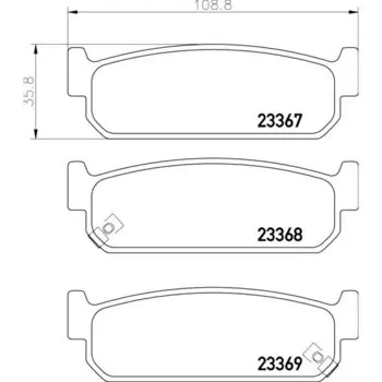 Колодки тормозные Nisshinbo дисковые, арт. PF-2262