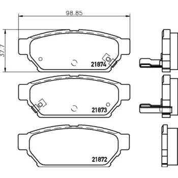 Колодки тормозные Nisshinbo дисковые, арт. PF-3314