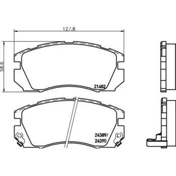 Колодки тормозные Nisshinbo дисковые, арт. PF-7247