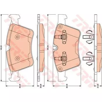 Колодки тормозные TRW дисковые, арт. GDB1797