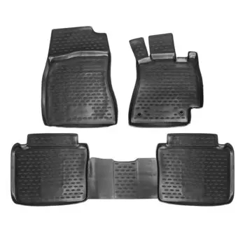 Коврики модельные Autofamily для Toyota Mark II 2000-2004 (правый руль), для переднего и заднего ряда, полиуретан, черный цвет, 4шт