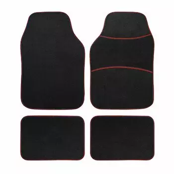 Коврики универсальные CARFORT MOTORED 3 для переднего и заднего ряда, черный цвет, 4шт