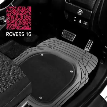 Коврики универсальные CARFORT ROVERS 16 для переднего ряда, серый цвет, ванночка, со съемным ковролином, 2шт