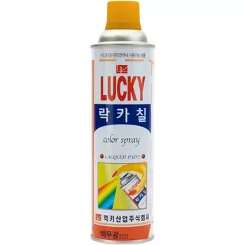 Краска аэрозольная Lucky золотая, 530мл