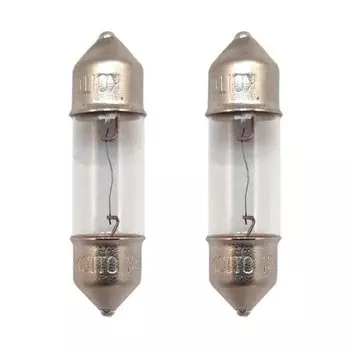 Лампа Koito Festoon (SV7, T8x28), 12В, 5Вт, комплект 2 шт