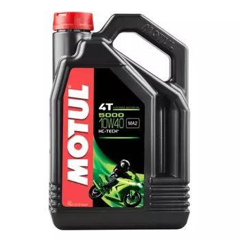 Масло для мотоциклов MOTUL 5000 10w40 полусинтетическое, для 4-тактных двигателей, 4л