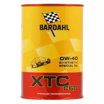 Масло моторное Bardahl XTC 0w40 синтетическое, SN/CF, ACEA A3/B4, универсальное, 1л, арт. 300040