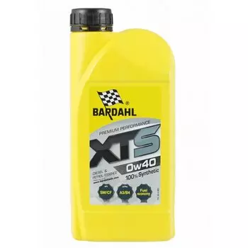 Масло моторное Bardahl XTS 0w40 синтетическое, SL/CF, ACEA A3/B4, универсальное, 1л, арт. 36141