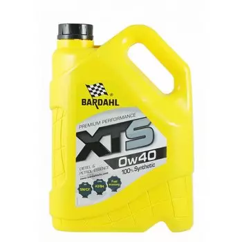 Масло моторное Bardahl XTS 0w40 синтетическое, SL/CF, ACEA A3/B4, универсальное, 5л, арт. 36143
