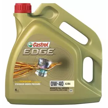 Масло моторное Castrol Edge Titanium FST 0w40 синтетическое, SN/CF, ACEA A3/B4, универсальное, 4л