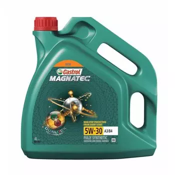 Масло моторное Castrol Magnatec 5w30 синтетическое, SL/CF/GF-3, ACEA A3/B3/B4, универсальное, 4л