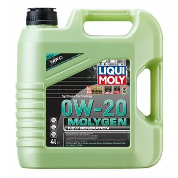 Масло моторное Liqui Moly Molygen New Generation 0w20 синтетическое, SP/GF-6A, для бензинового двигателя, 4л, арт. 21357