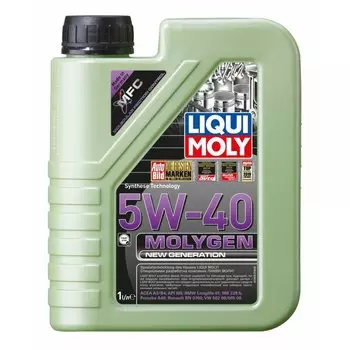 Масло моторное Liqui Moly Molygen New Generation 5w40 синтетическое, SN, ACEA A3/B4, универсальное, 1л, арт. 9053