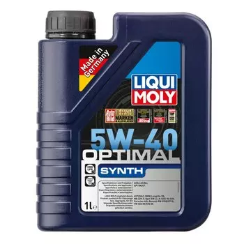 Масло моторное Liqui Moly Optimal Synth 5w40 синтетическое, SN/CF, ACEA A3/B4, универсальное, 1л, арт. 3925