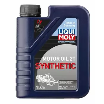 Масло моторное Liqui Moly Snowmobil Motoroil 2T Synthetic синтетическое, API TC, ISO L-EGD, JASO FD, для 2-тактных двигателей, 1л, арт. 2382