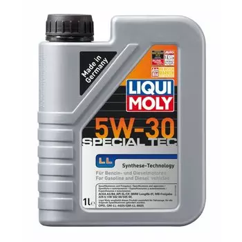 Масло моторное Liqui Moly Special Tec LL 5w30 синтетическое, SL, ACEA A3/B4, универсальное, 1л, арт. 8054