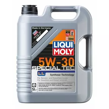 Масло моторное Liqui Moly Special Tec LL 5w30 синтетическое, SL, ACEA A3/B4, универсальное, 5л, арт. 8055