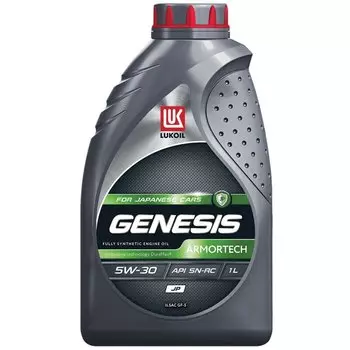 Масло моторное Лукойл L Genesis Armortech JP 5w30 синтетическое, SN/GF-5, для бензинового двигателя, 1л