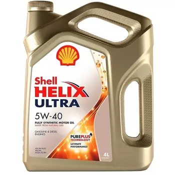 Масло моторное Shell Ultra 5w40 синтетическое, SN/SN PLUS/CF, ACEA A3/B3/B4, универсальное, 4л, арт. 2753/1032