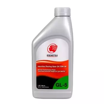 Масло трансмиссионное IDEMITSU Racing Gear 75w90 синтетическое, GL-5, 1л