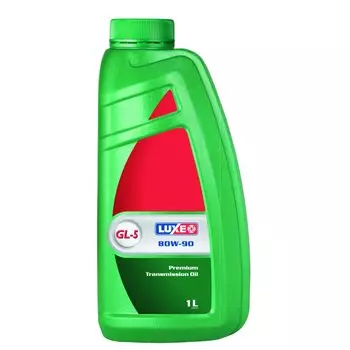 Масло трансмиссионное Luxe Супер 80w90 минеральное, GL-5, 1л