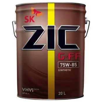 Масло трансмиссионное ZIC G-FF 75w85 синтетическое, GL-4, 20л, арт. 192626