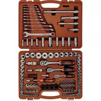 Набор инструментов OMBRA, под размеры 1/2", 1/4" и 3/8", комплект 120 предметов, арт. 911120