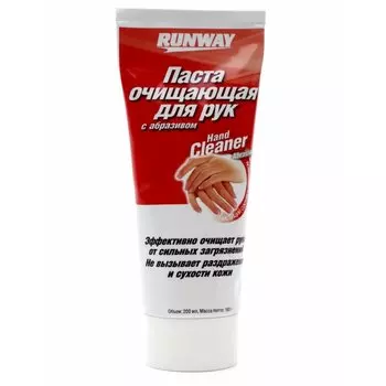 Очиститель для рук Runway Hand Cleaner, паста, с абразивом, туба 200мл, арт. RW1469
