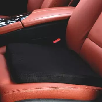 Подушка водителя CARFORT с памятью формы ортопедическая 40x40x5см, чёрная