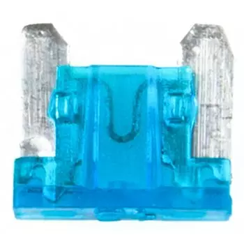 Предохранитель автомобильный Masuma, флажковый, мини (LOW PROFILE MINI FL), синий, 15А, 32В, комплект 100 шт, арт. FS-049