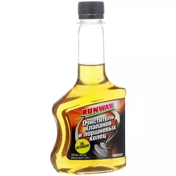 Присадка в масло RUNWAY с очистителем клапанов и колец, бутылка, 300мл