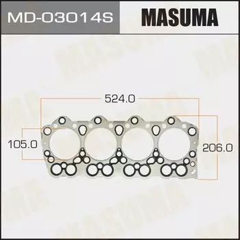 Прокладка головки блока цилиндров Masuma 4D34 (1/10)
