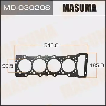 Прокладка головки блока цилиндров Masuma 4M41 (1/10)