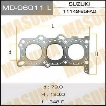 Прокладка головки блока цилиндров Masuma MD-06011LH