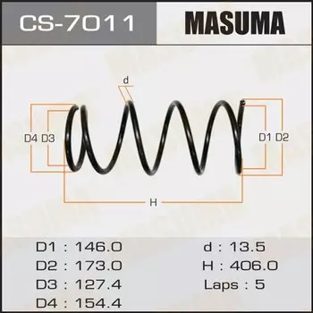 Пружина подвески Masuma, арт. CS-7011