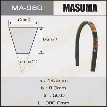 Ремень клиновидный "Masuma" OEM_90916-02447