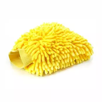 Рукавица Kolibriya Splend-7 для удаления пыли и полировки, из микрофибры, желтая