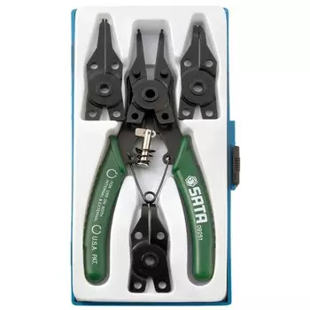 Съемник стопорных колец SATA, комплект 5 предметов, арт. 09251