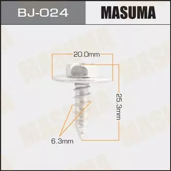Саморез MASUMA BJ-024 6.3x25.3мм (OEM 90159-60383), 10 шт