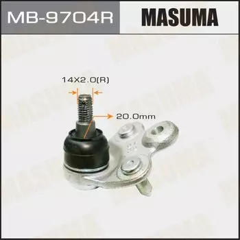 Шаровая опора "Masuma" front low CIVIC/ FD1, FD3