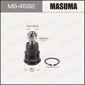 Шаровая опора "Masuma" front low NISSAN B12#,P10#,N13#,HNB12, FNB12, B14#, B15