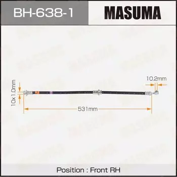 Шланг тормозной MASUMA N- /front/ TEANA / J31RH