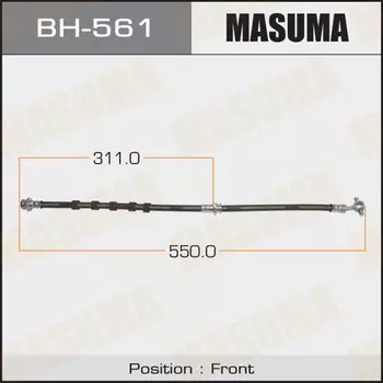 Шланг тормозной "Masuma" N- /front/ Bassara, R'nessa, Presage