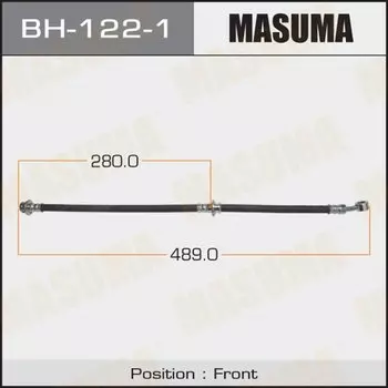 Шланг тормозной "Masuma" N- /front/ Pulsar N15, Sunny B14 RH 2WD