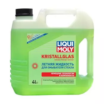 Стеклоомывающая жидкость летняя Liqui Moly KRISTALLGLAS Scheiben-Reiniger-Sommer, 0°C, с запахом лайма и мяты, 4л, арт. 35001