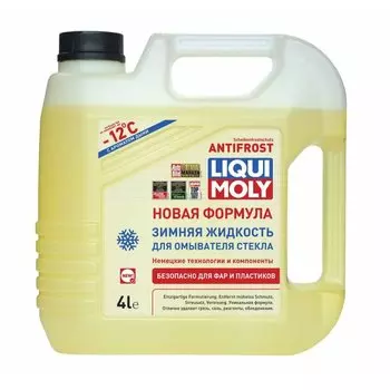 Стеклоомывающая жидкость зимняя Liqui Moly ANTIFROST ScheibenFrostschutz, -12°С, с запахом дыни, 4л, арт. 35012
